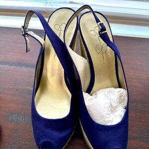 Weyla platform espadrille wedges. Size 10. Purple color. Jessica Simpson brand.